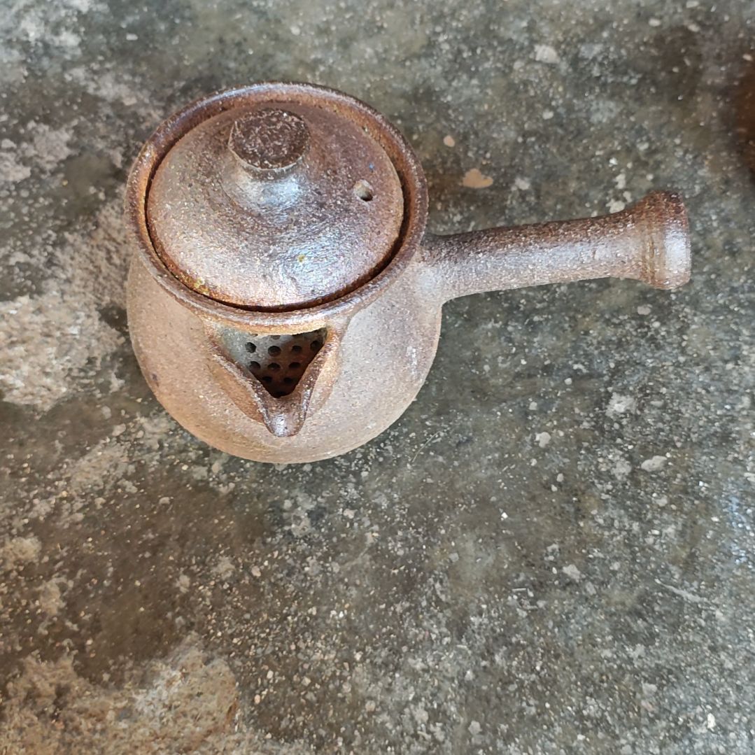 粗陶侧把壶粗陶煮水壶
