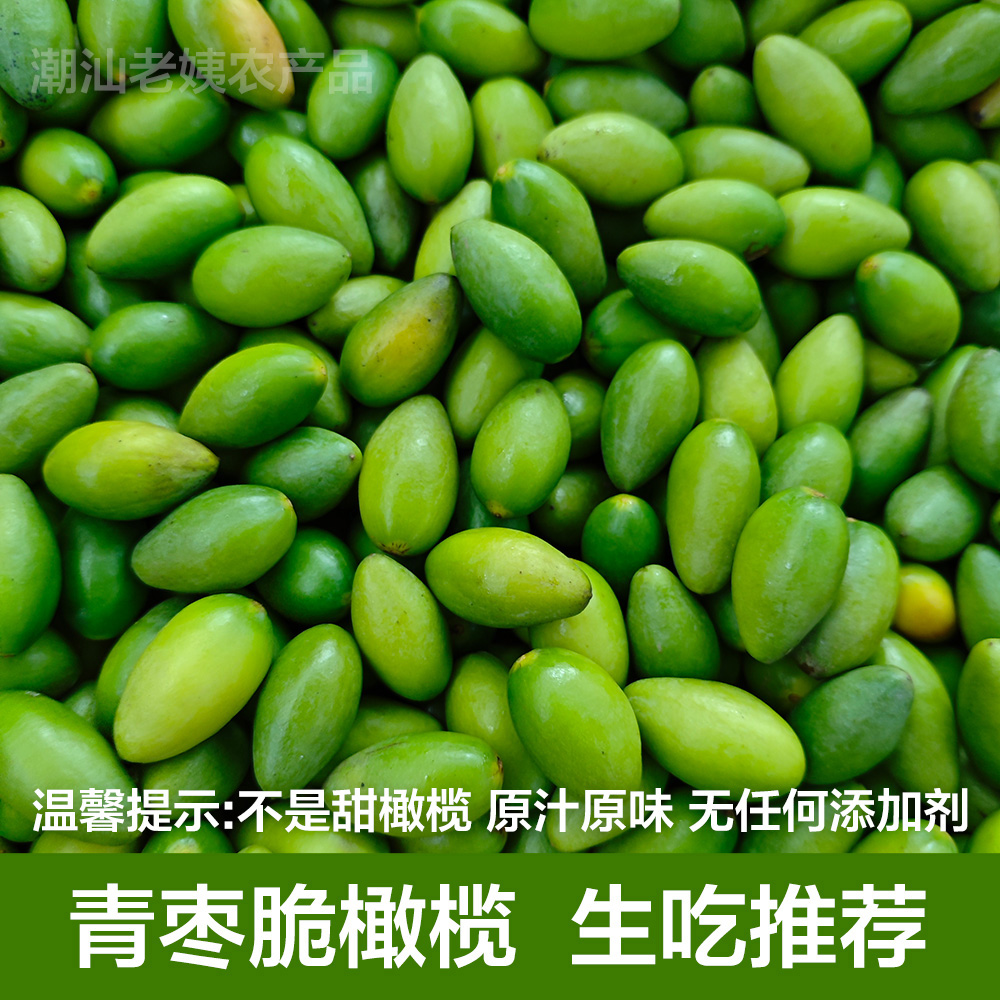 潮汕金灶 青枣脆橄榄 现摘现发 生吃煲汤孕妇水果 二斤装