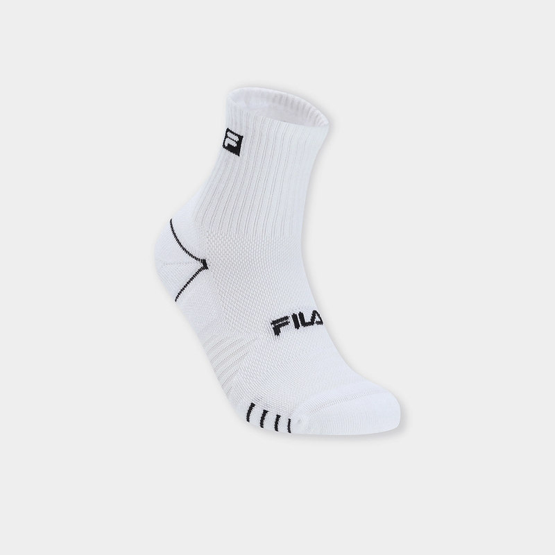 Fila/斐乐女款场下健身运动袜子跑步不臭脚透气中腰袜A13W511361F