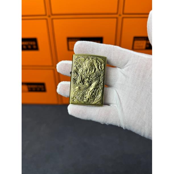 金属复古现货貔貅煤油浮雕打火机【需自行带油】