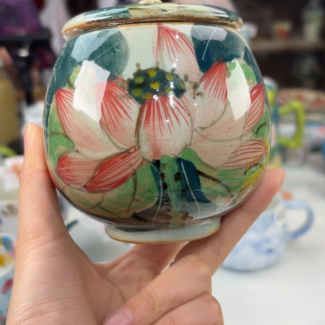 景德镇手绘高温釉下彩陶瓷茶具