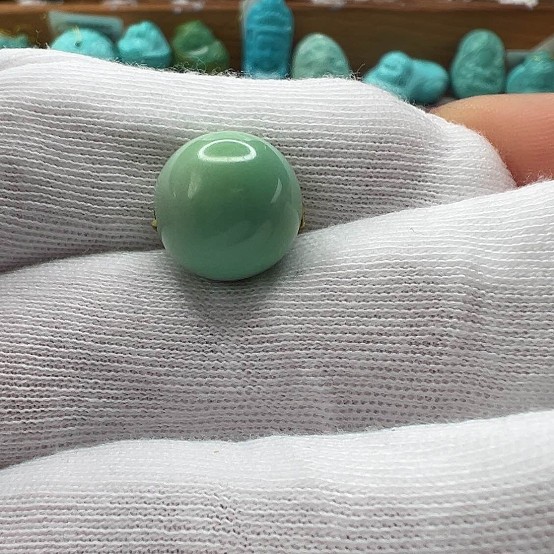 绿松石圆珠 未镶嵌