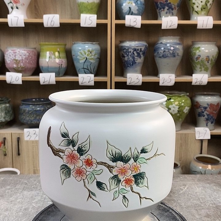 缸3zp景德镇陶瓷花盆