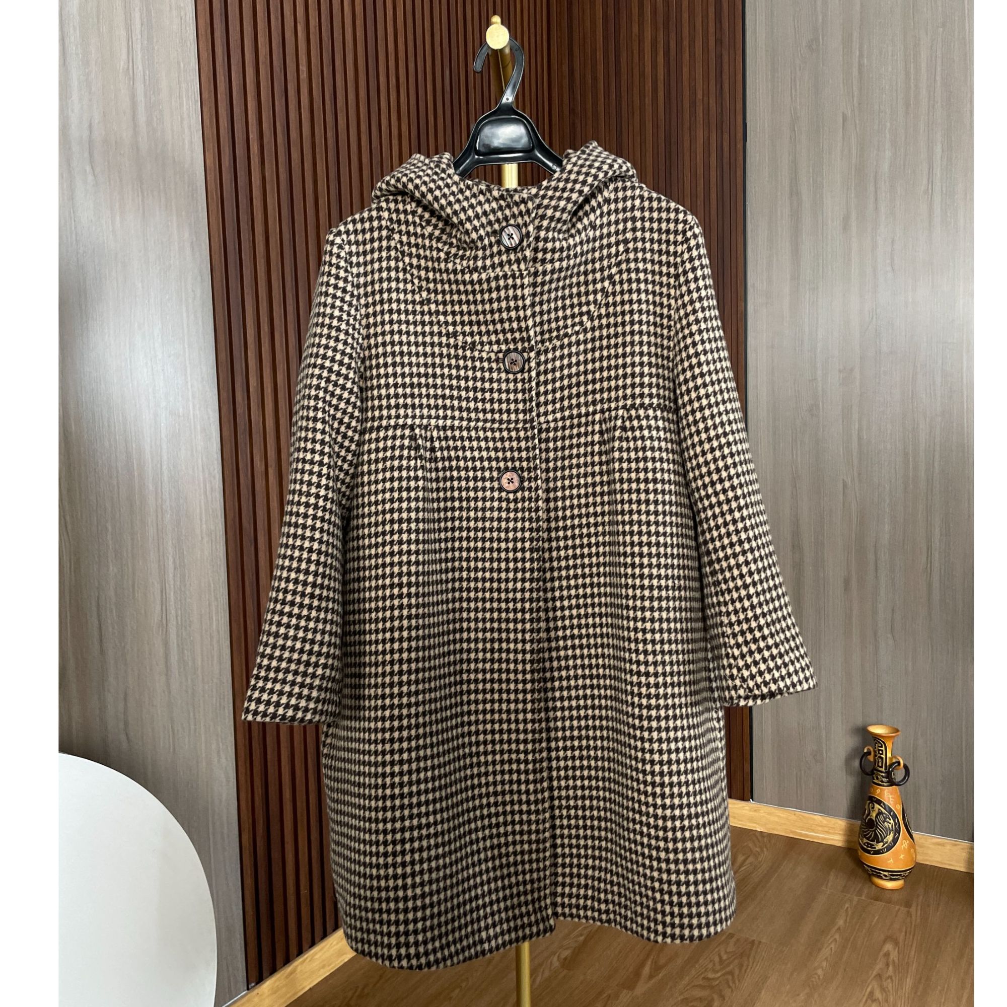 冬季新款羊毛呢大衣大码保暖加厚