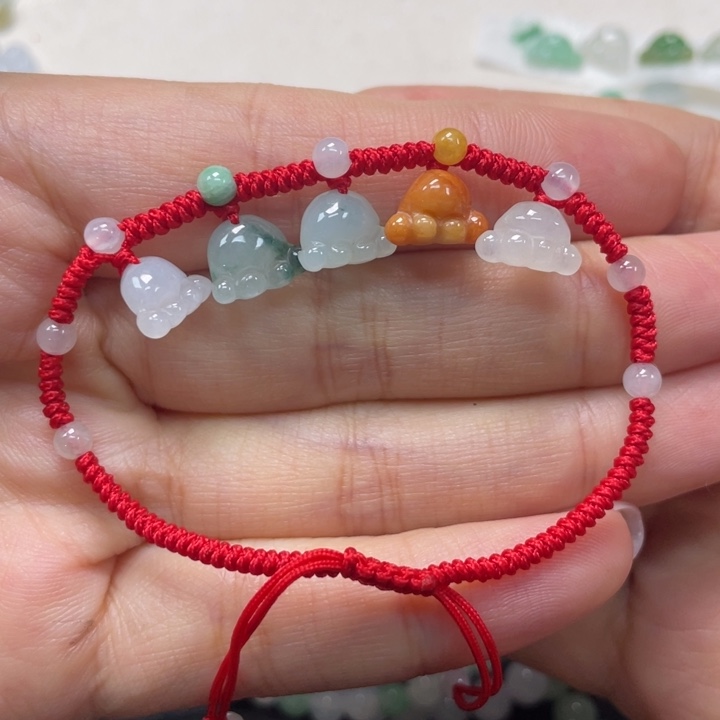 白***丹翡翠未镶嵌手绳79999999