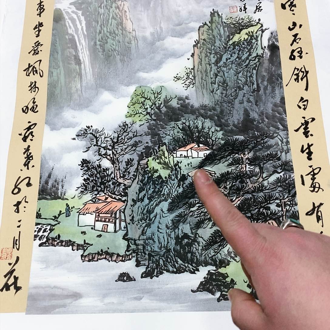 国画国画手绘书法作品
