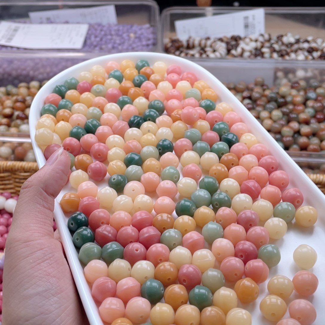 白玉菩提吊坠q/11mm/30+20k