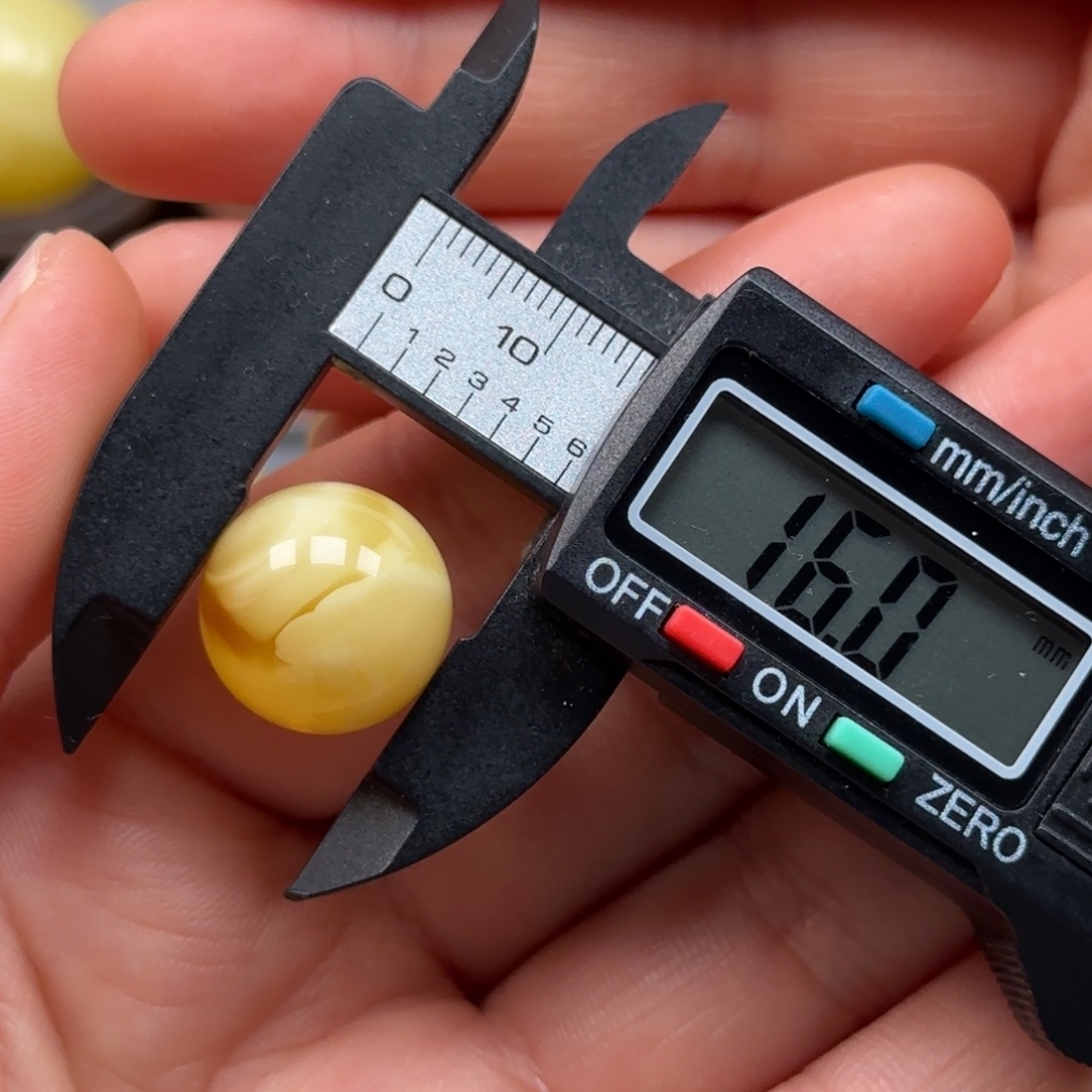 琥珀未镶嵌裸石蜜蜡单珠