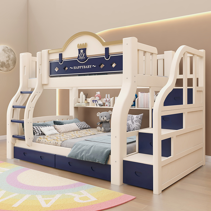 加厚实木子母床双层床两层床上下铺上下床高低床儿童床成人学生床