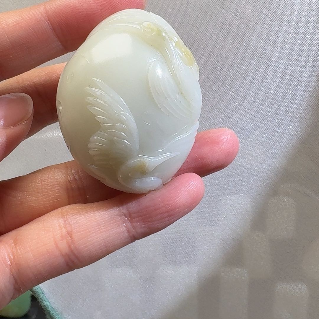 和田玉颈饰未镶嵌米达大师59g