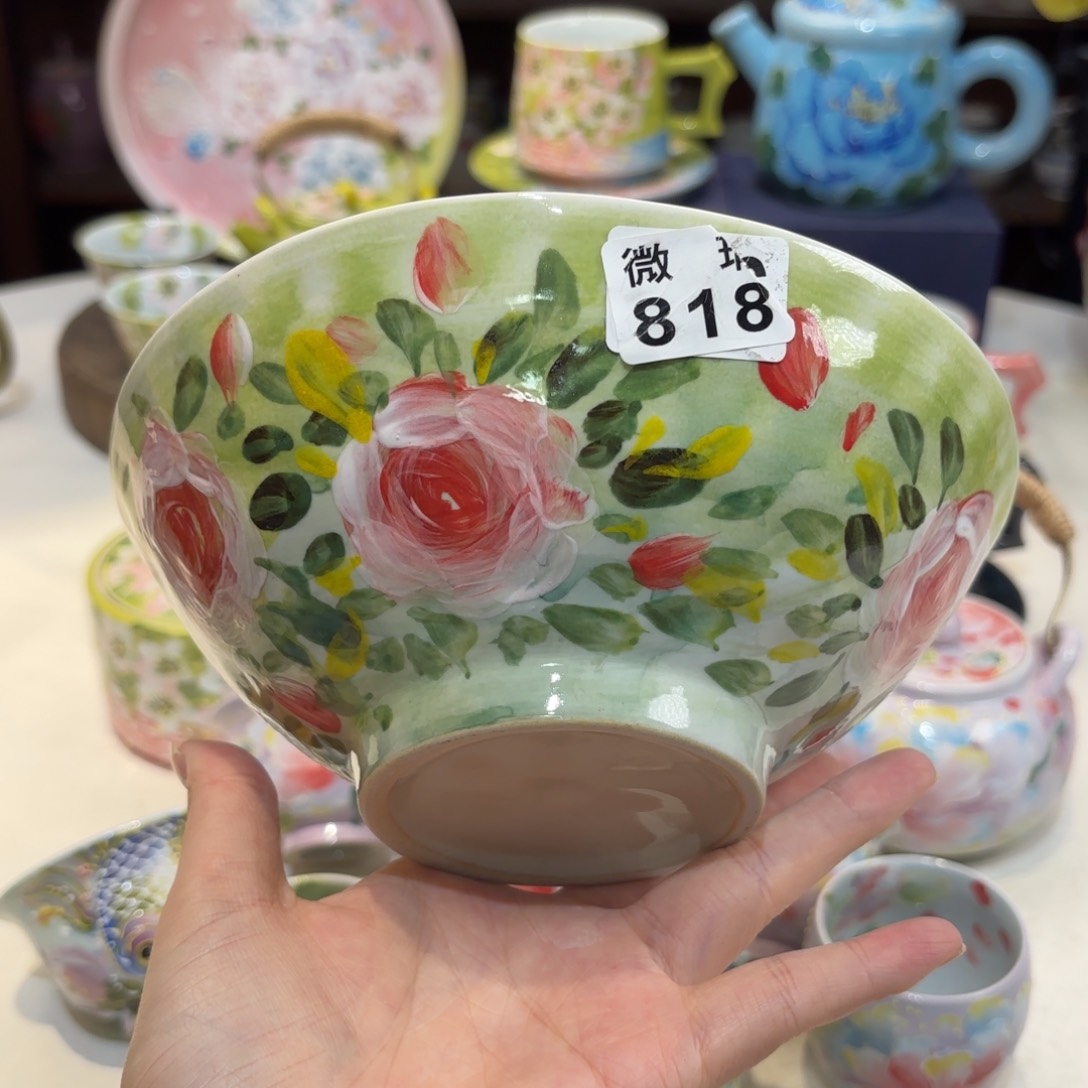 景德镇手绘高温釉下彩陶瓷茶具