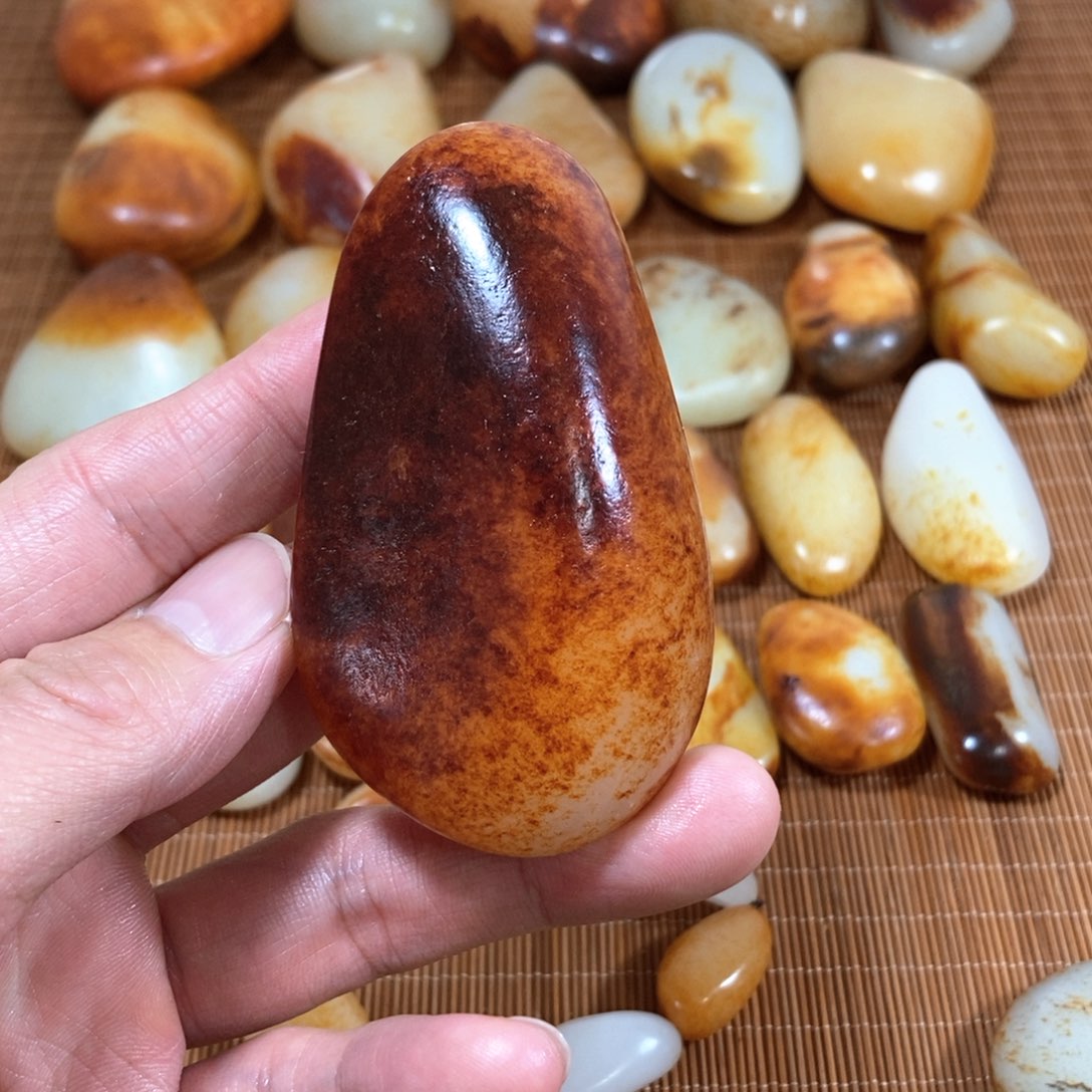 和田玉手把未镶嵌大**乐