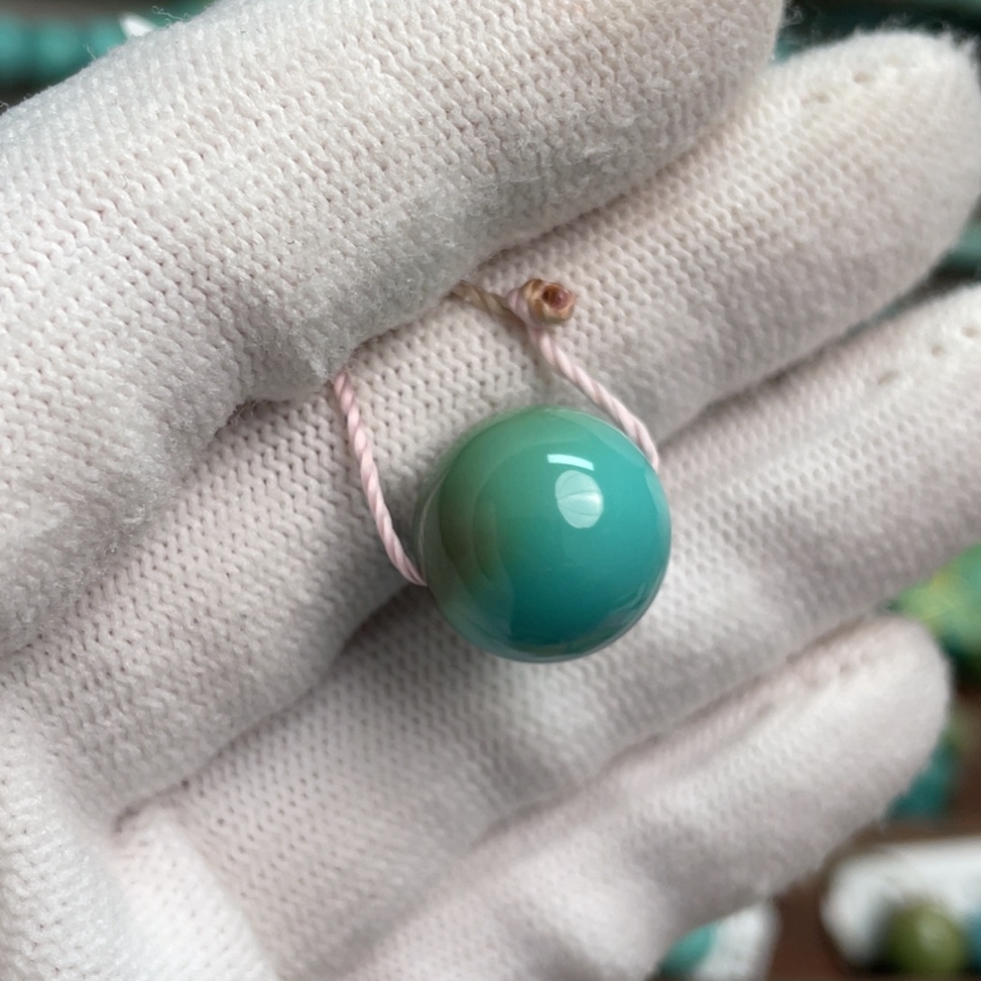 绿松石未镶嵌望舒精品圆珠31