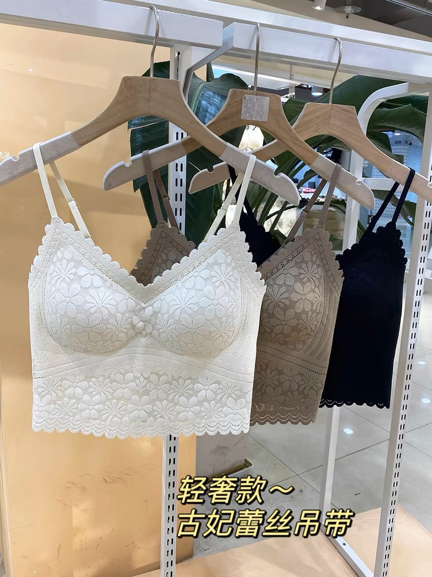 77【点胶款轻蕾丝奢吊带】