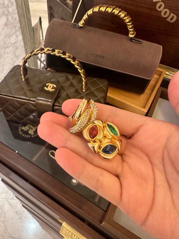 铜合金耳饰 三色琉璃耳夹，纽结耳夹 no退换