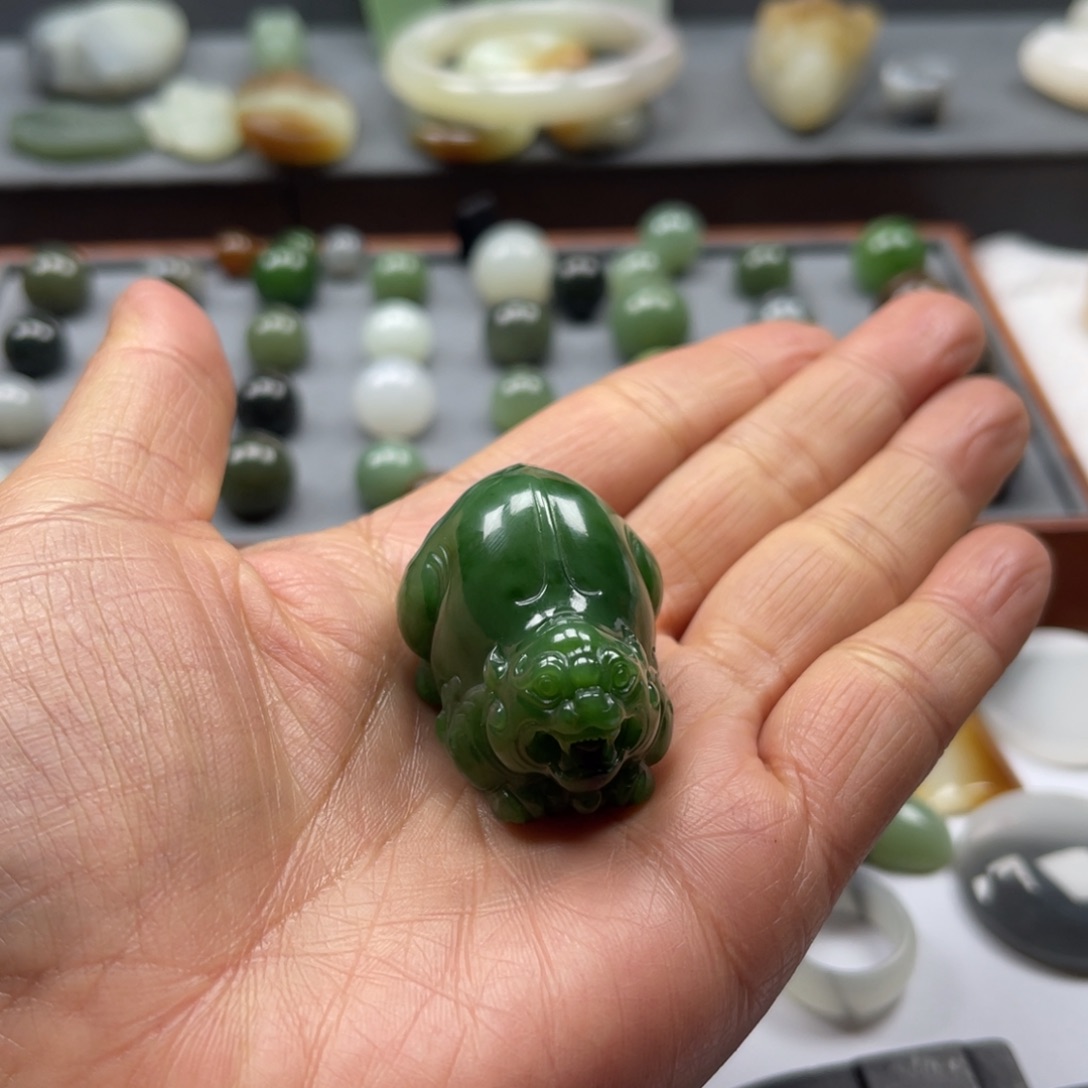 和田玉（碧玉）手链未镶嵌