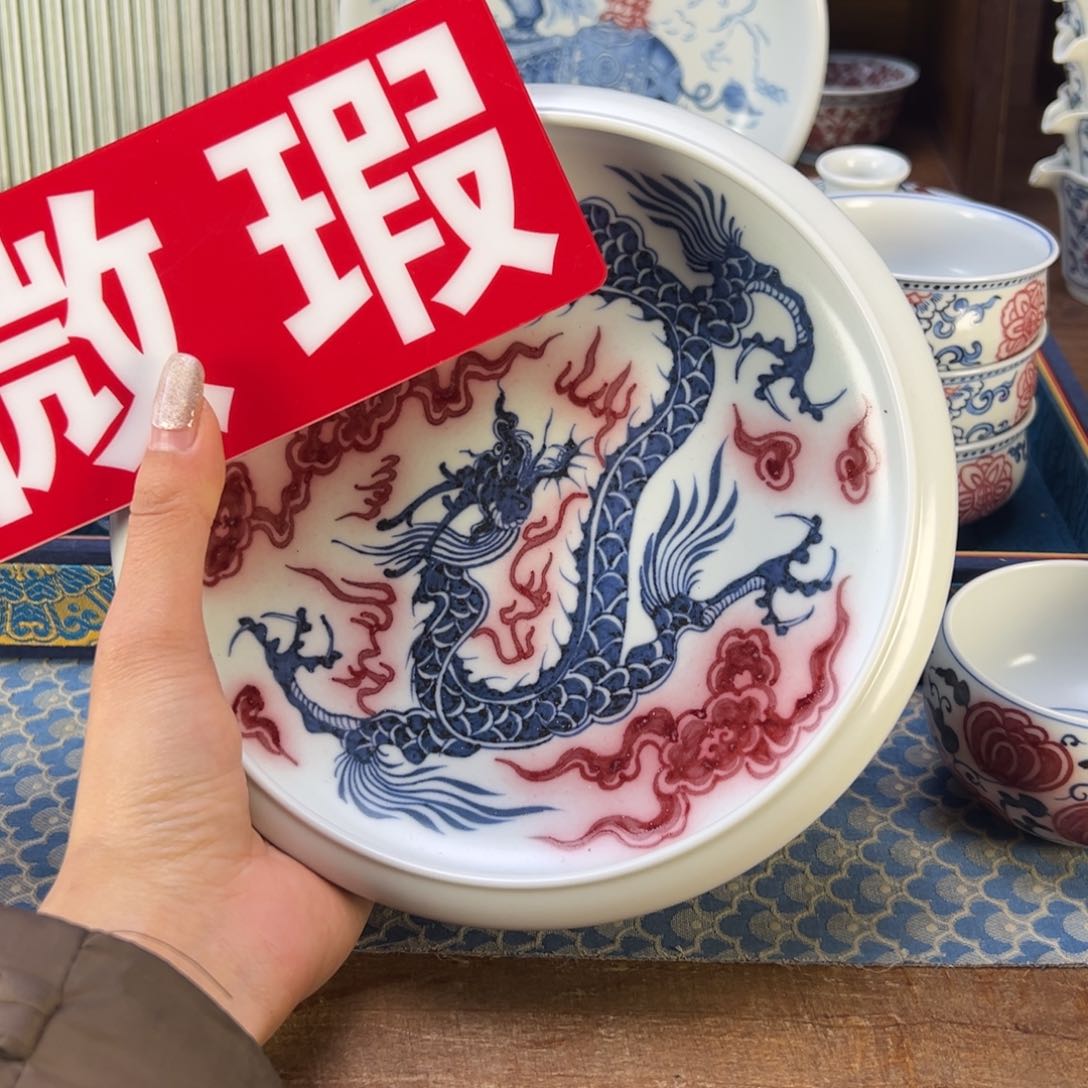 摆件微瑕景德镇手绘手工陶瓷