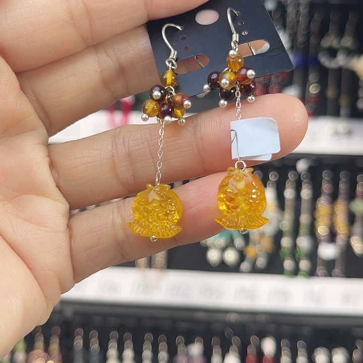 翡翠未镶嵌耳饰1015