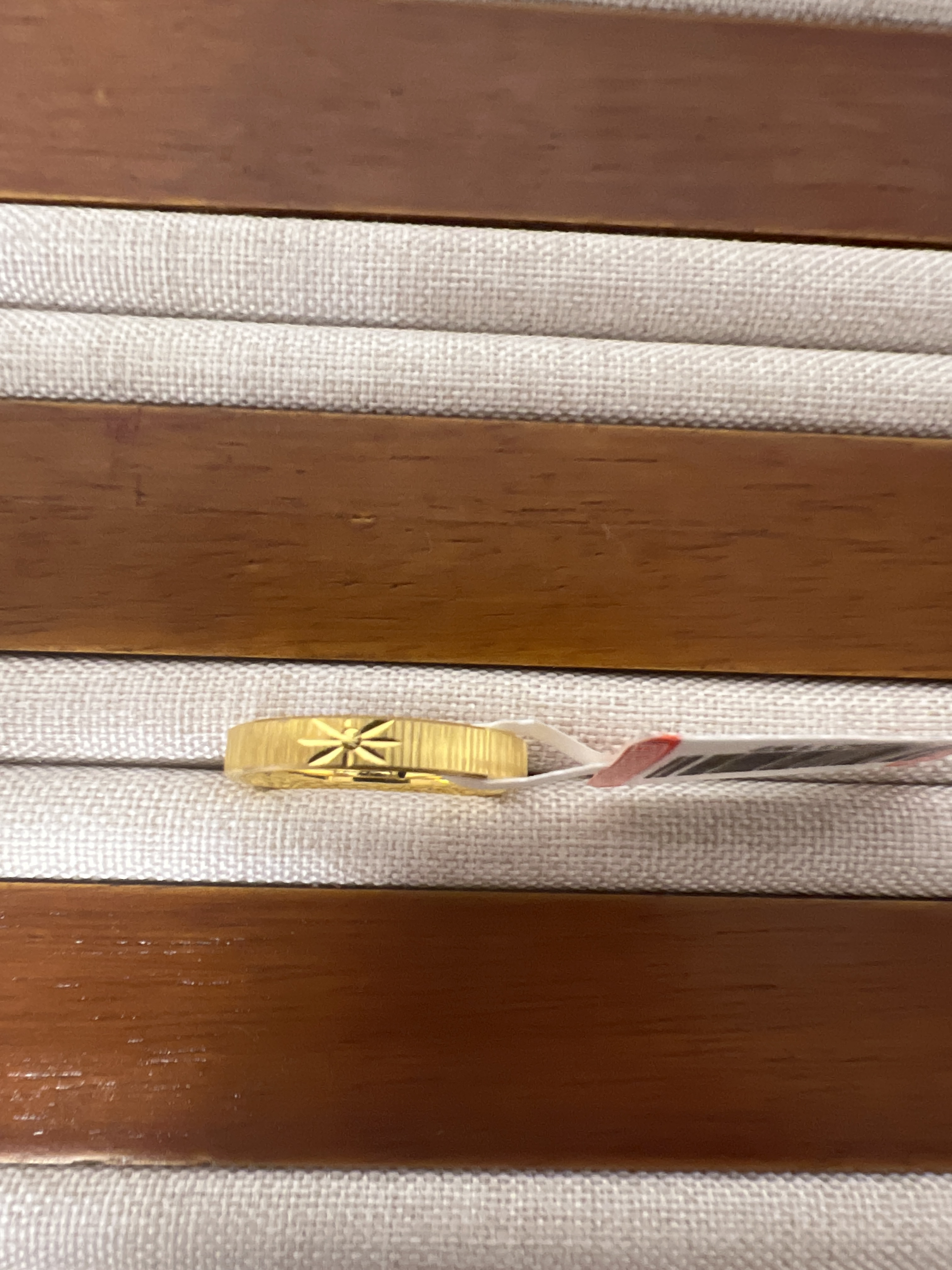 克重1.16 13号 六芒星戒指 足金999