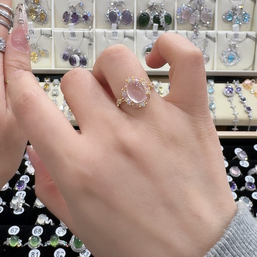 天***堂蛇纹石玉银S925镶嵌吊坠(赠链)