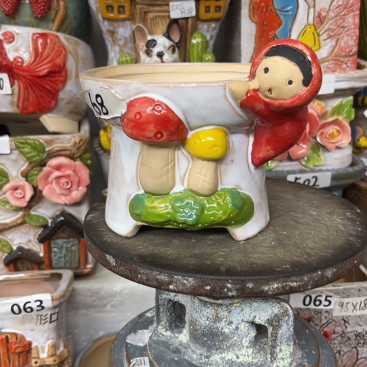 粗陶材质多肉花盆