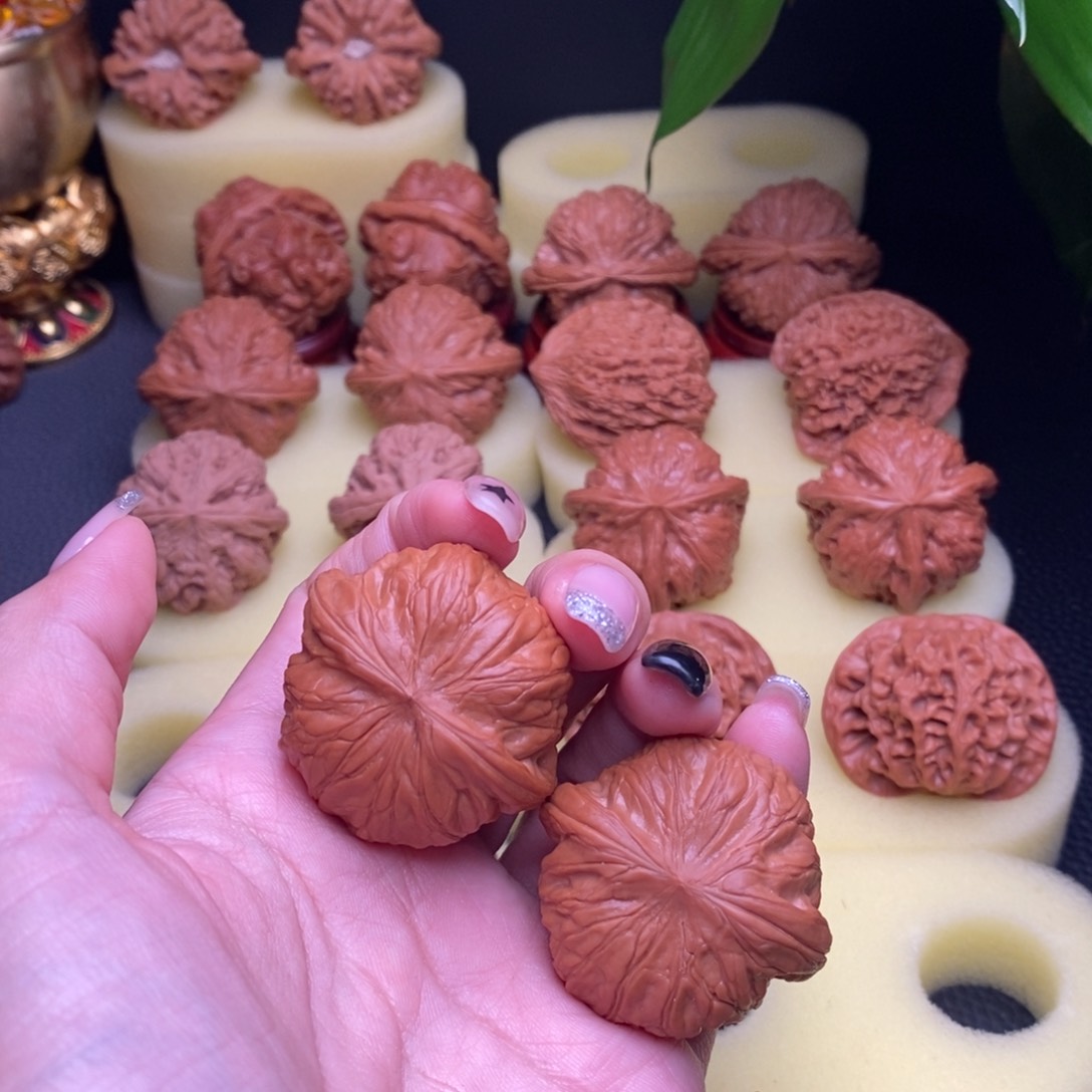 把件文玩核桃廖*子战鼓39精对