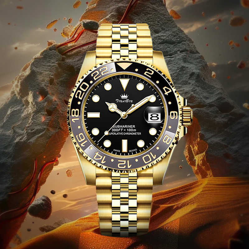 格林尼治系列 全新TINAIBIN/天宾 时尚夜光潮流自动腕表lmlw