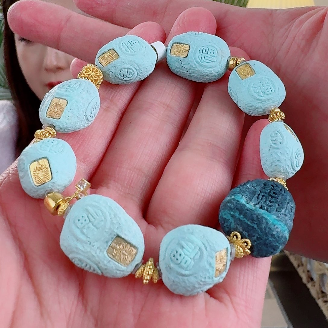 绿松石珠宝奇石未镶嵌