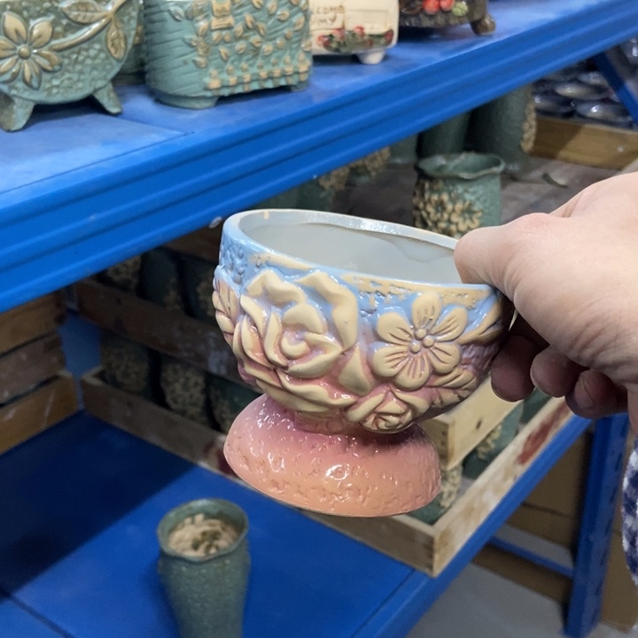 陶瓷花盆单场满9.9发10*8.5