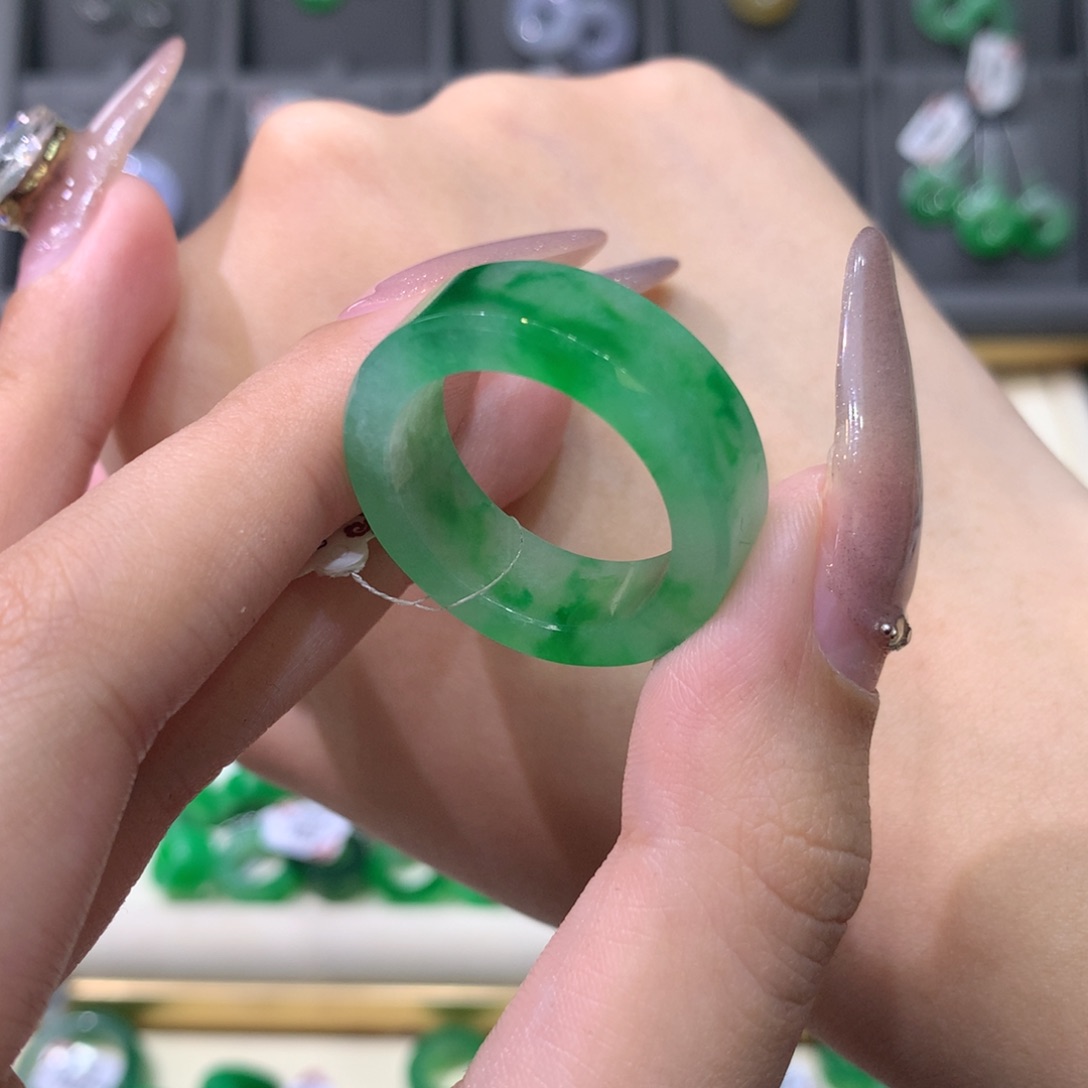 翡翠戒指未镶嵌21-23方戒