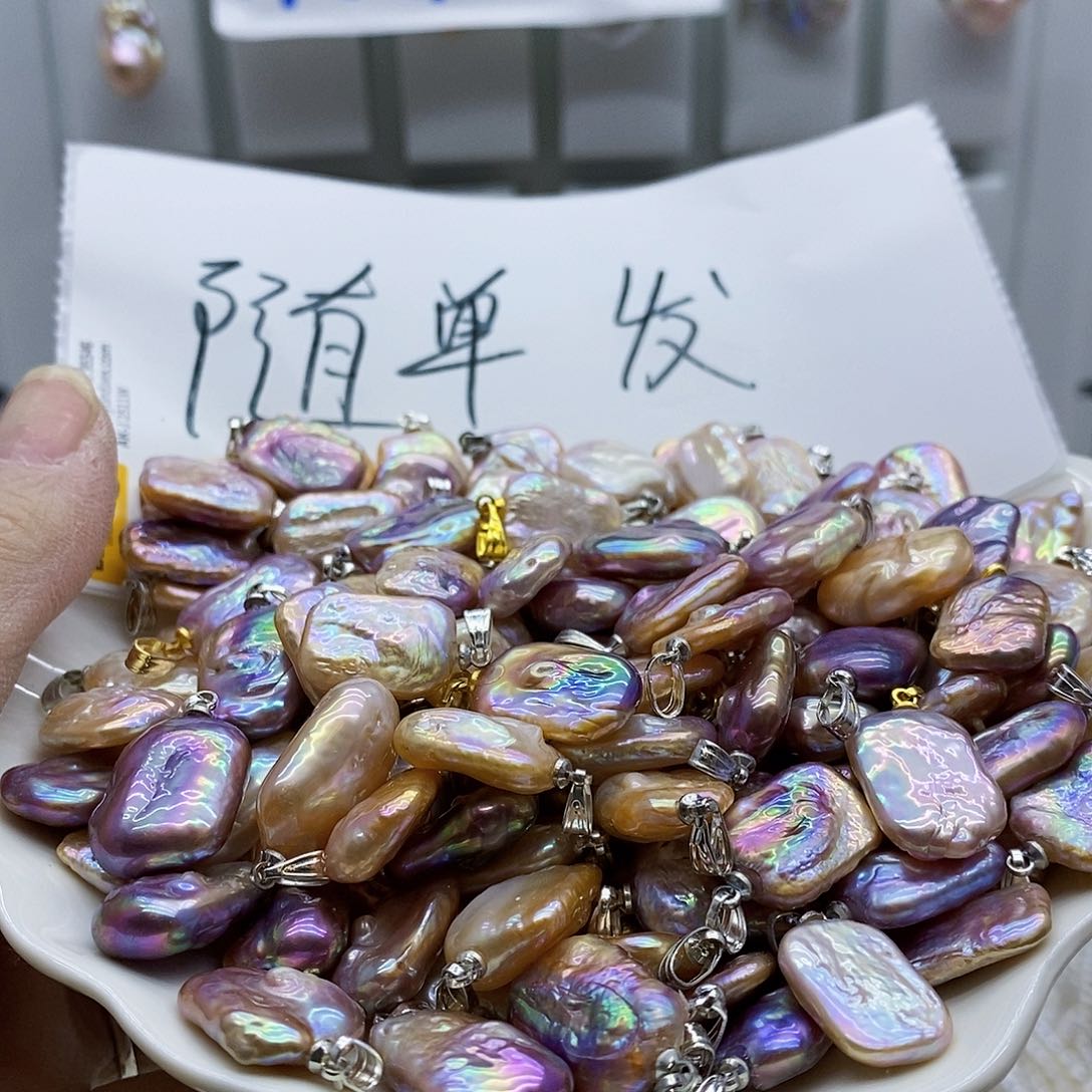 颈饰合金淡水珍珠