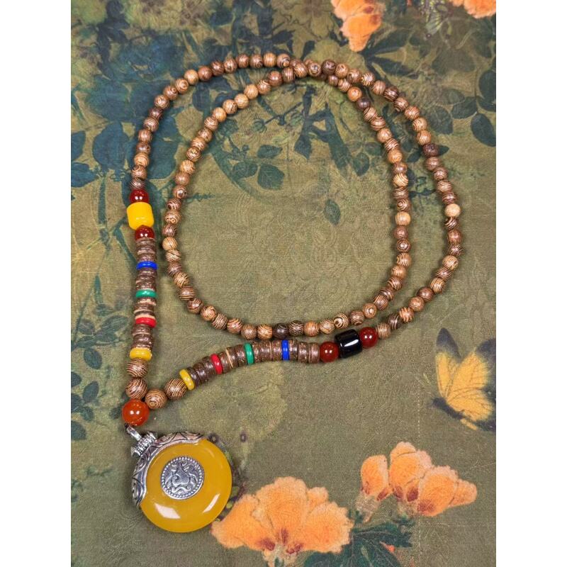 S0489-精品黄花梨文玩吊坠（无礼盒）