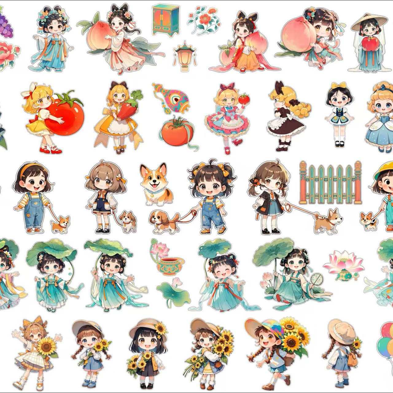 1号 切膜 PET童话仙子系列 一大张 五个款 每款3米 