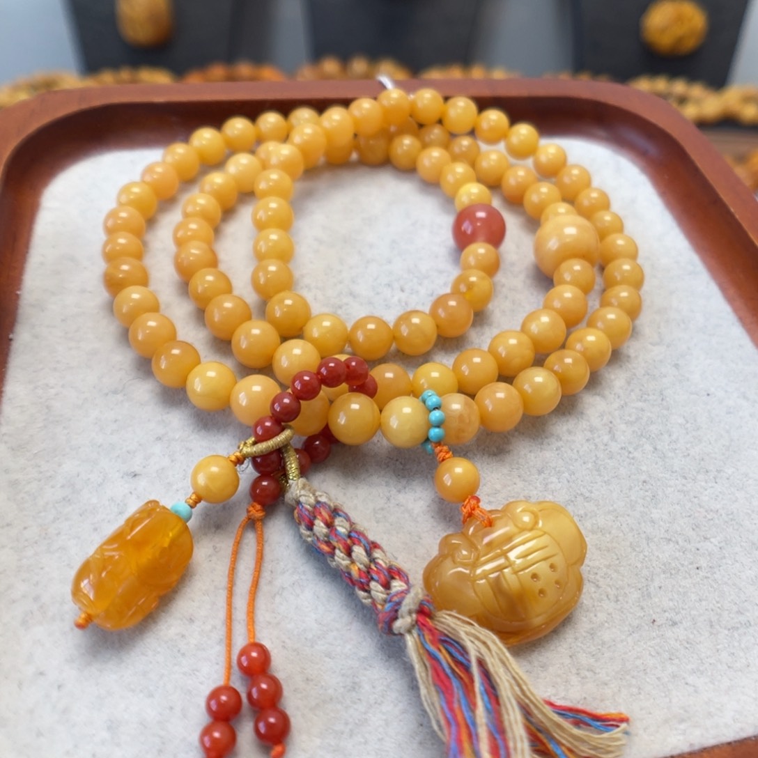 蜜蜡未镶嵌手串蜜蜡