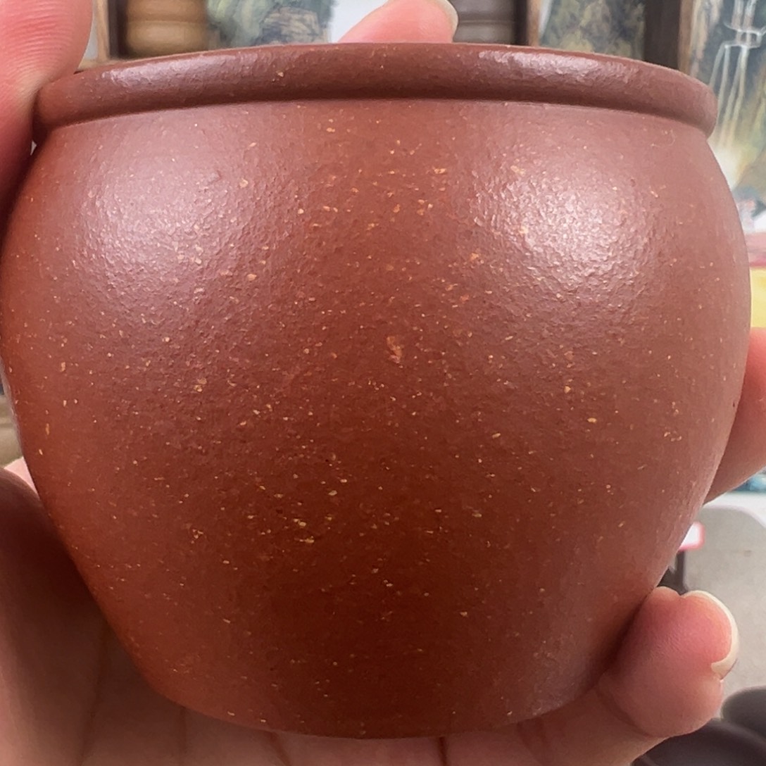 紫砂茶杯拙器甄选，纯原本矿。