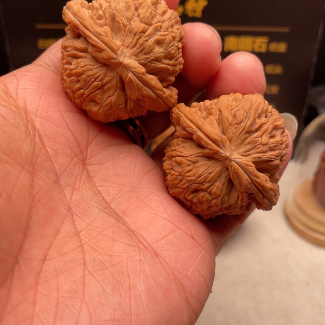 文玩核桃把件我*41尺全品球白