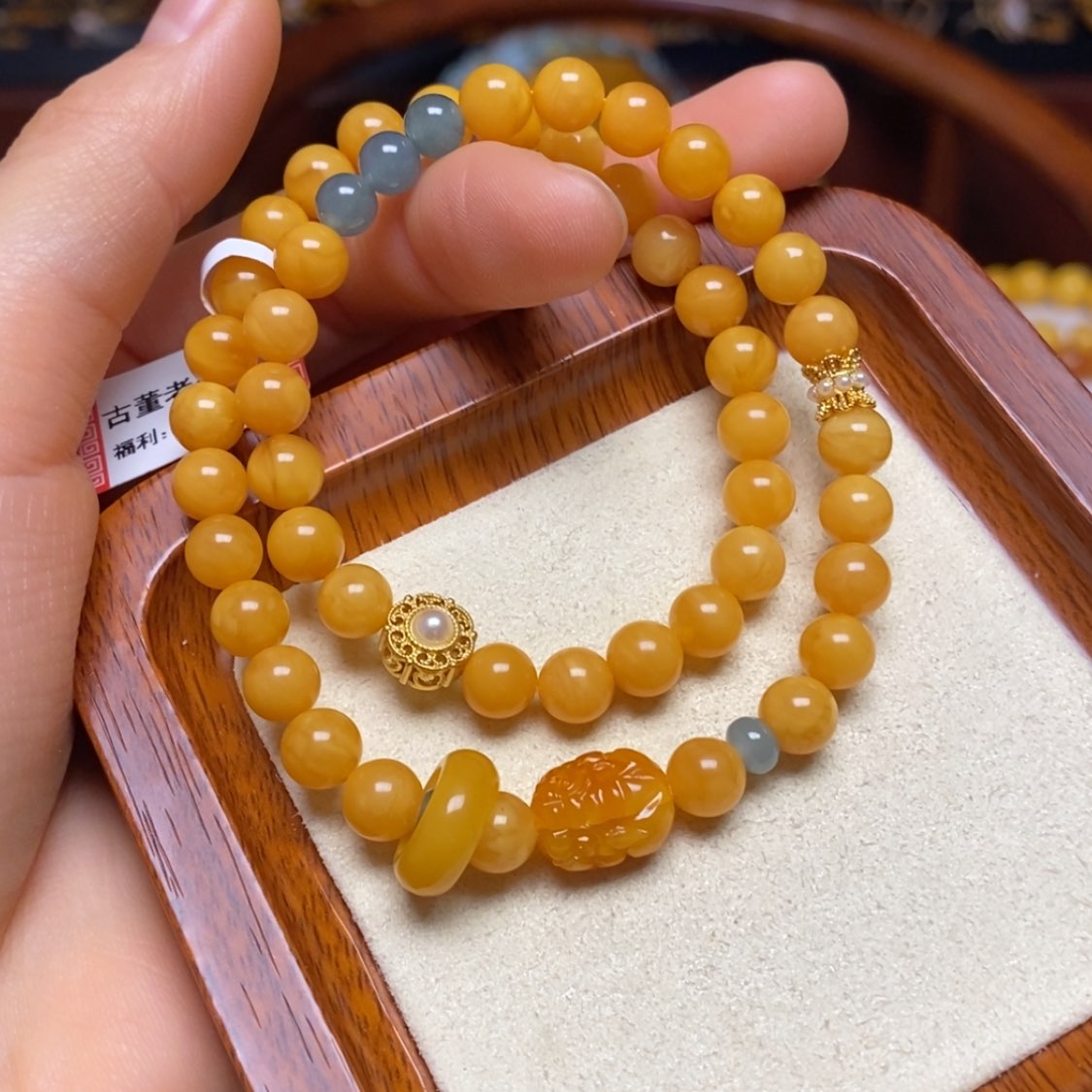 【闪购商品】蜜蜡手链未镶嵌手串