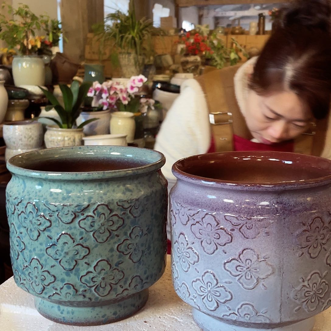 紫砂花盆高度20口径18