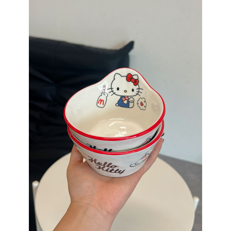 【呼噜噜】出口尾单 卡通猫咪陶瓷米饭碗甜品碗小汤碗