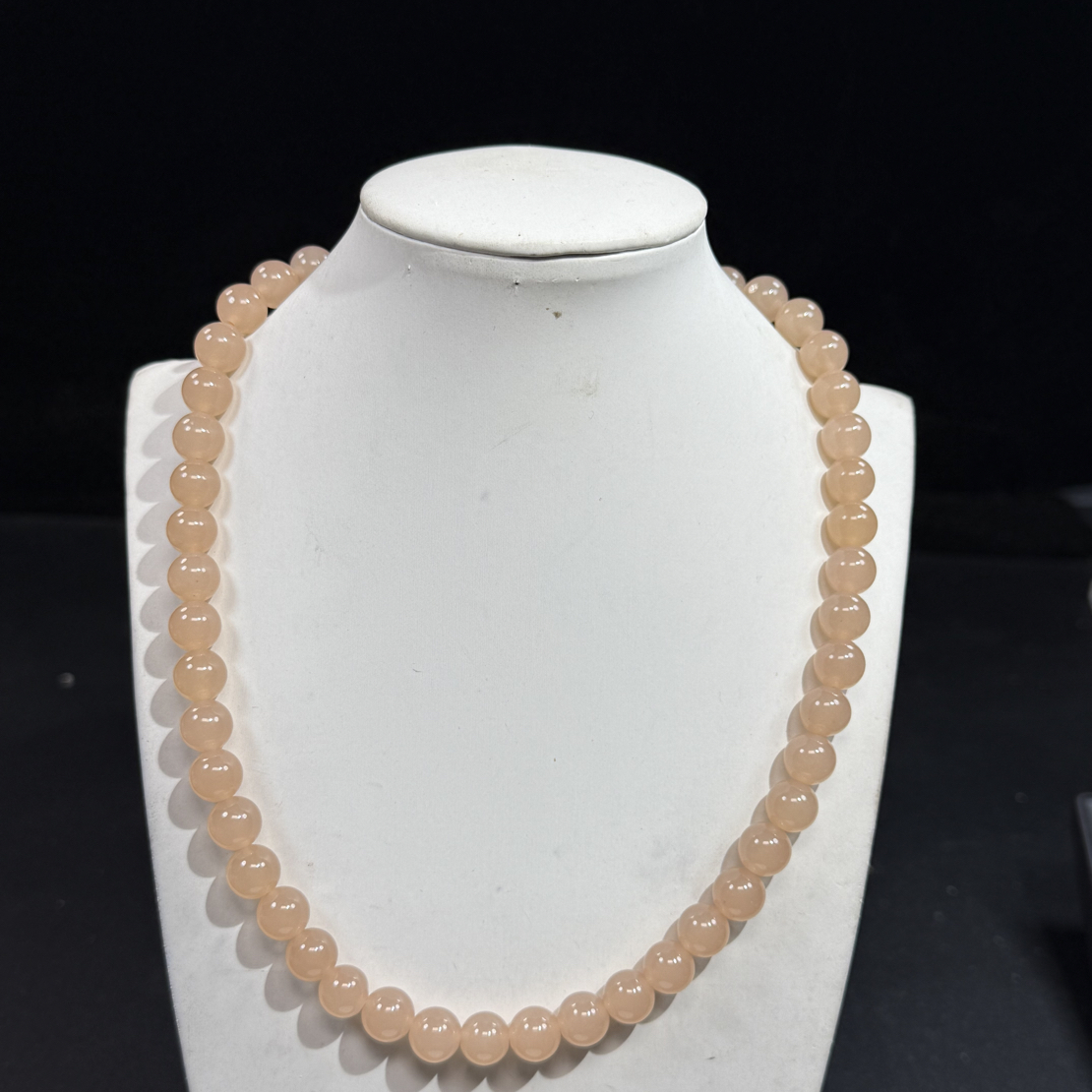 藕粉色10mm项链发一条K11
