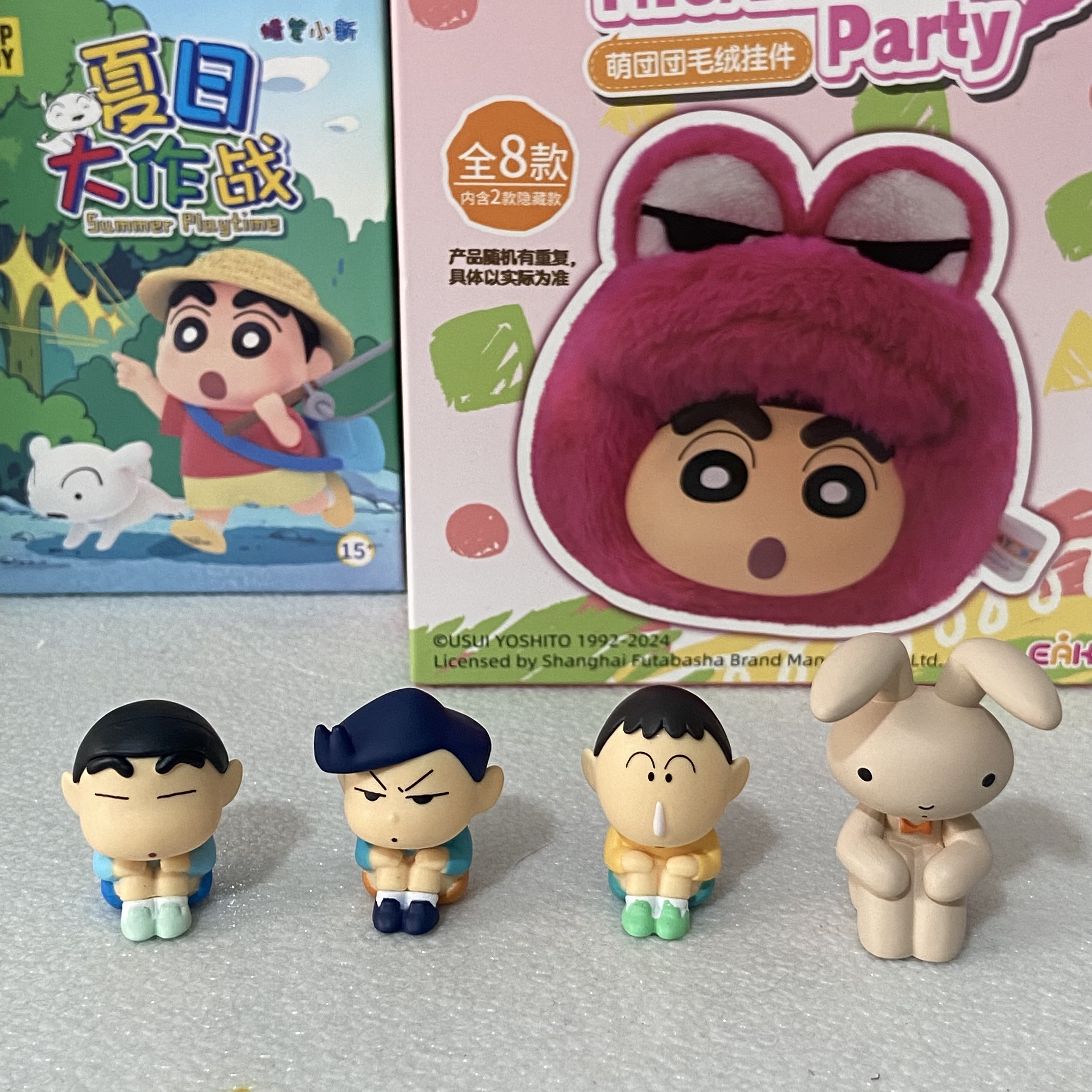 正版蜡笔小新呆等系列公仔玩具小新风间阿呆兔子手办散货