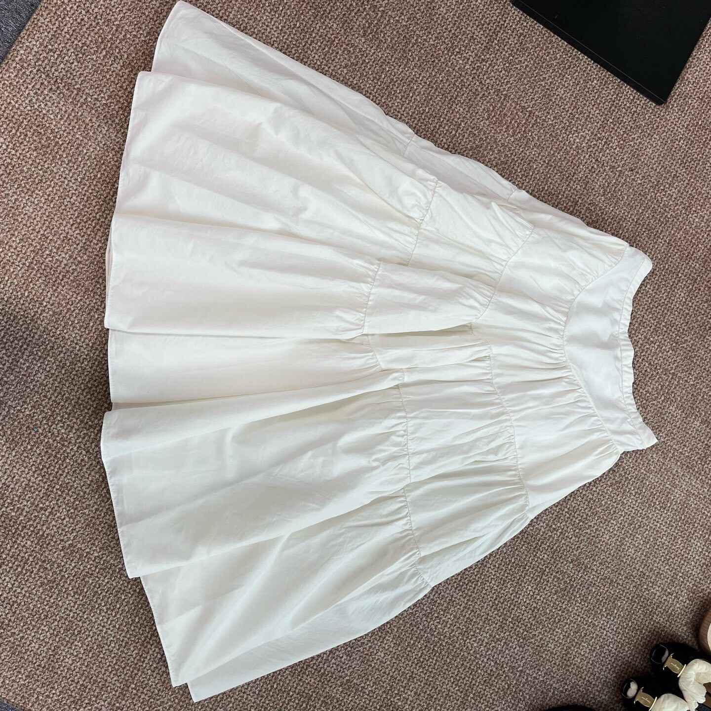 99新 DIOR/迪奥 A10074 Dior 白色半身裙 34码 腰围66 衣长80