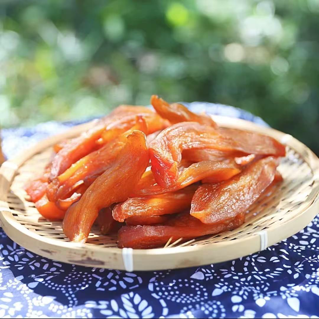 不加糖倒蒸红薯干三蒸三晒低脂代餐软糯香甜小零食