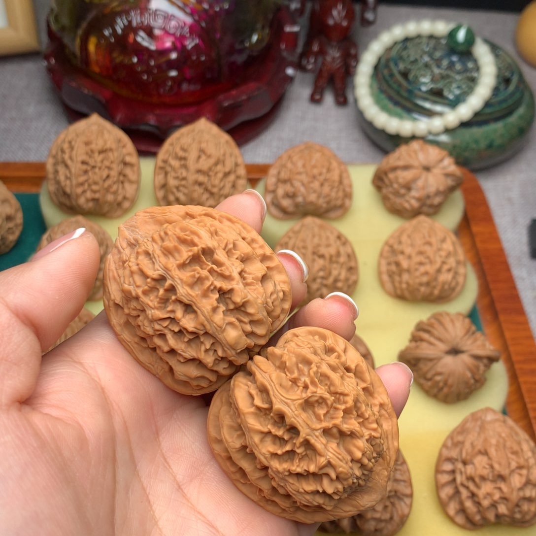 文玩核桃把件玉麒麟41