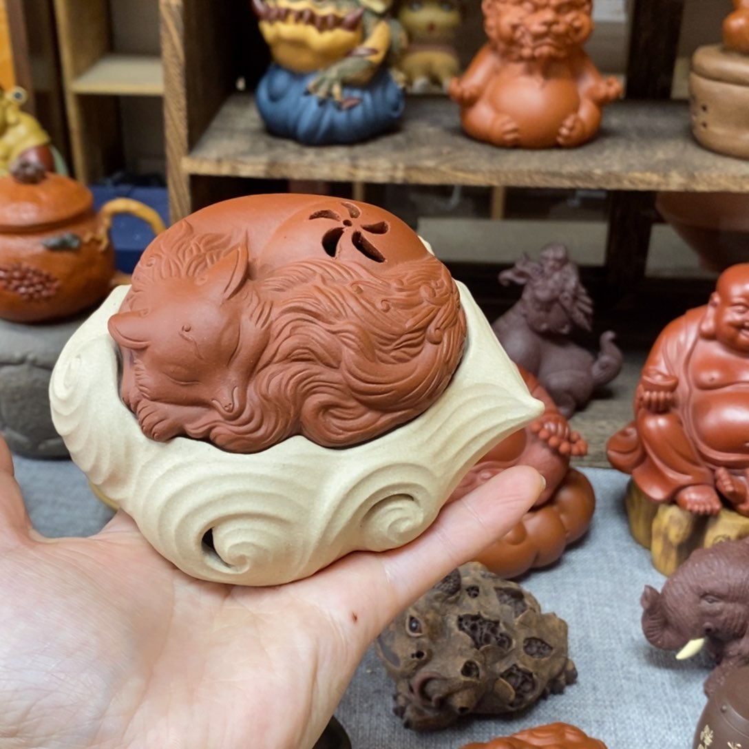 紫砂茶宠佛更健康了