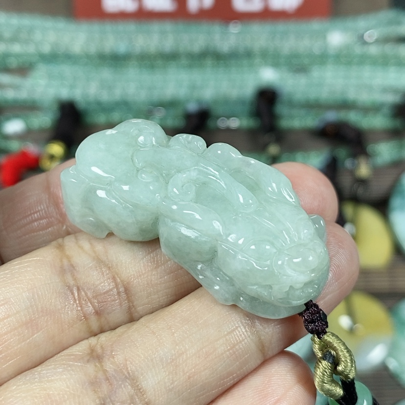 【闪购商品】翡翠颈饰未镶嵌玉吊坠翡翠玉如意貔貅吊坠