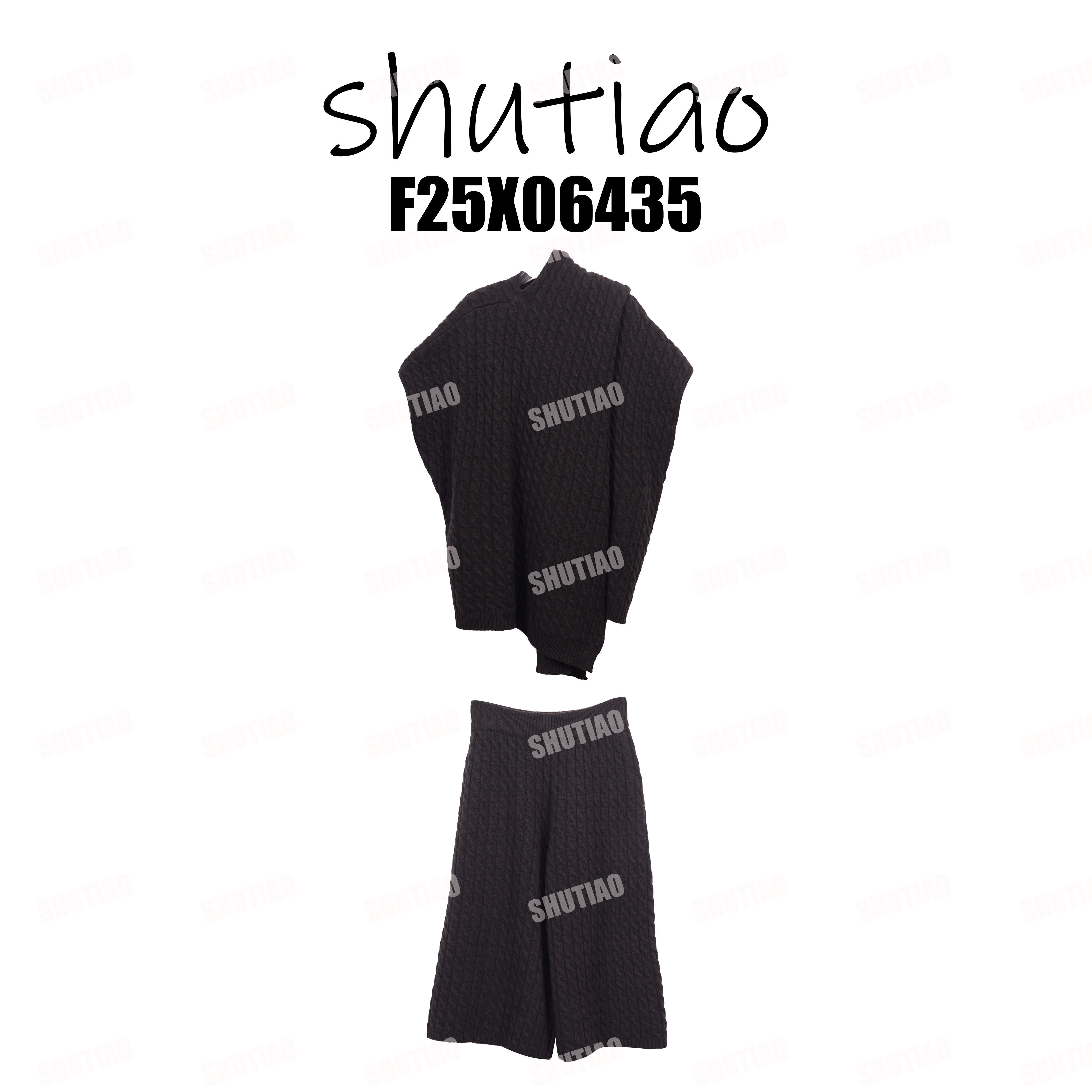 【SHUTIAO】2025秋冬：新款小众设计款套装F25X06435