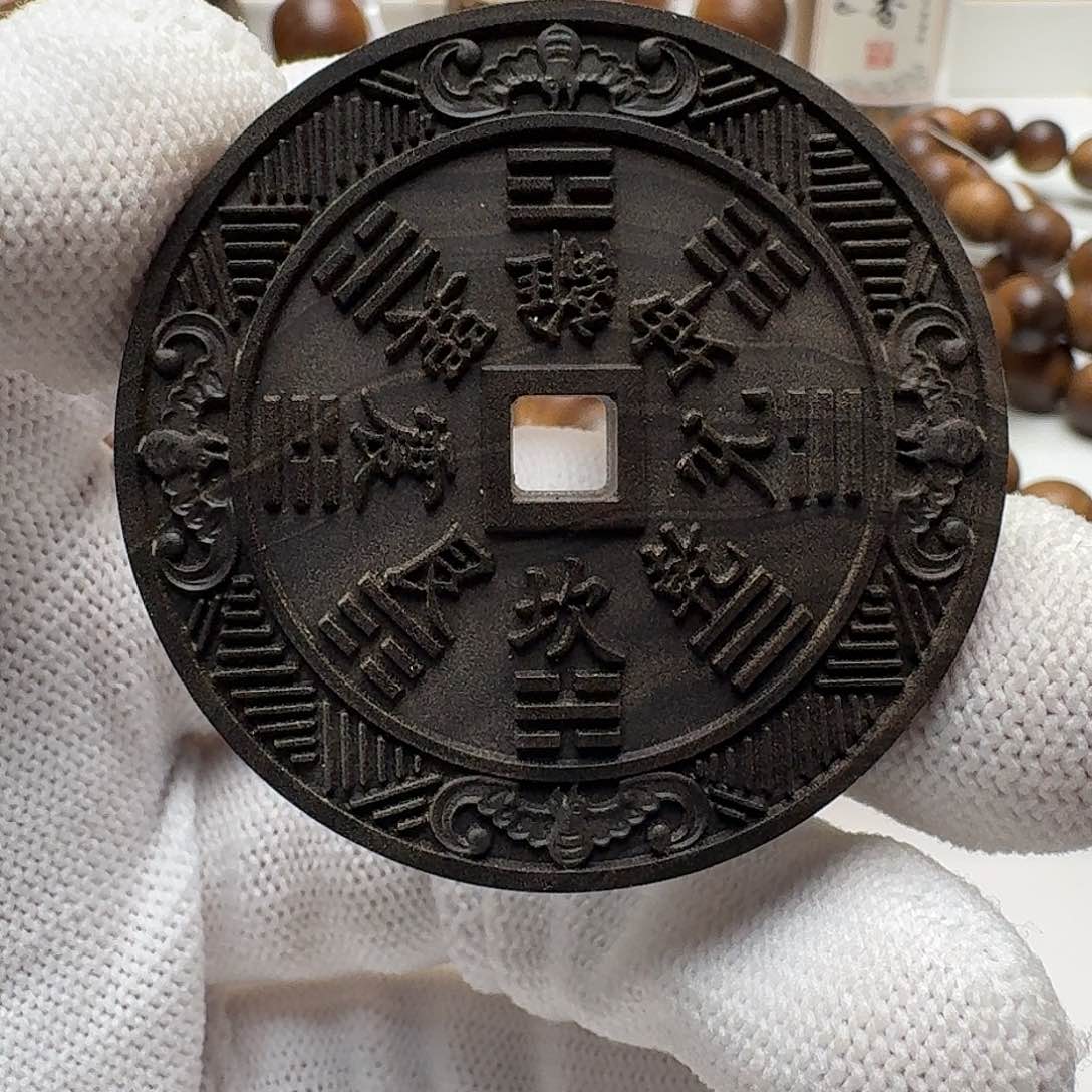 檀香木吊坠阴沉山鬼