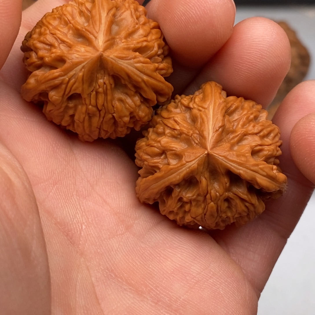 把件文玩核桃33玉龙粗筋三棱
