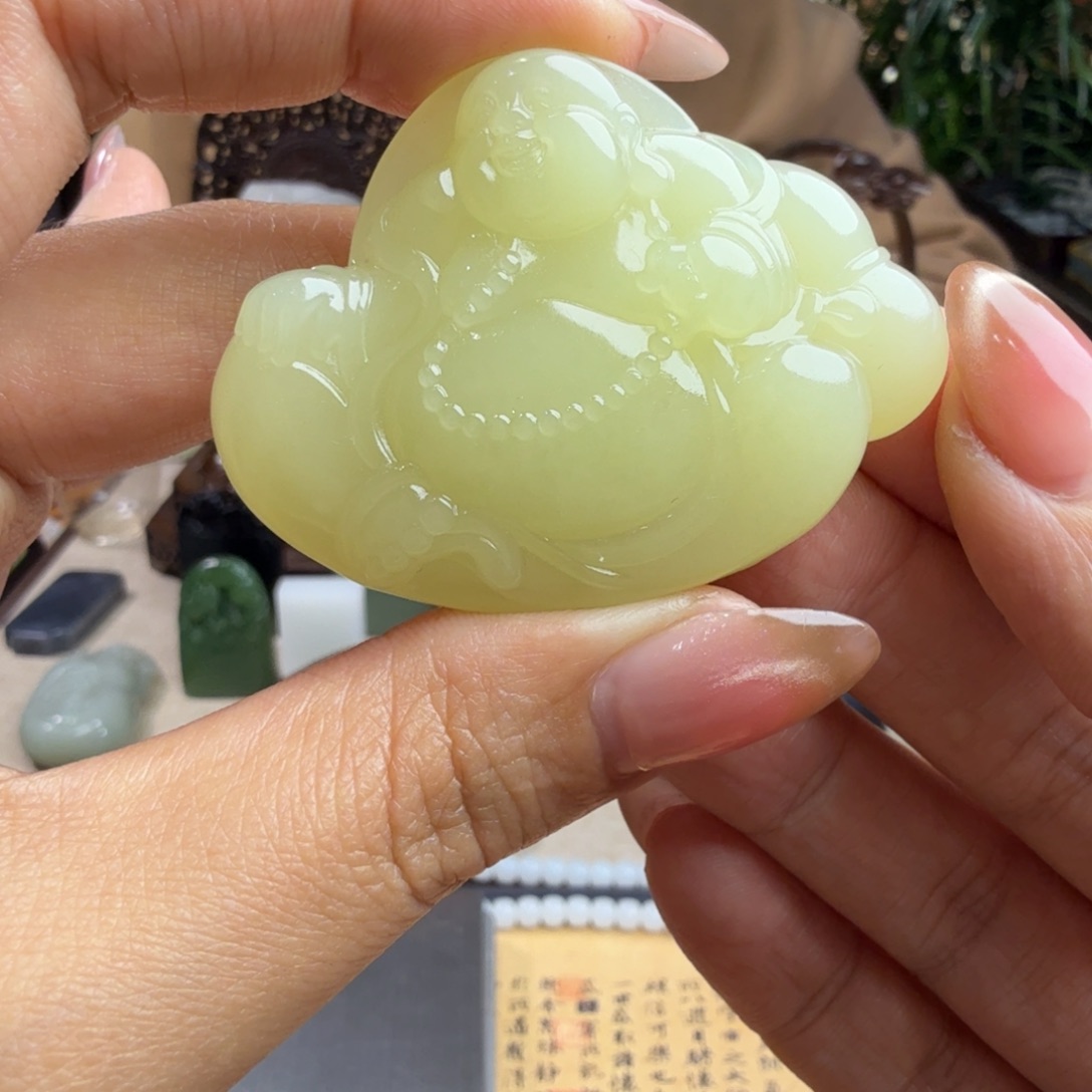 和田玉挂件未镶嵌老*孩